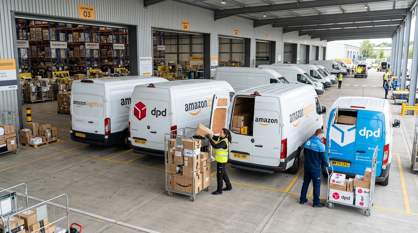Gati Logistics Parcel Loading Bay and Delivery Vans